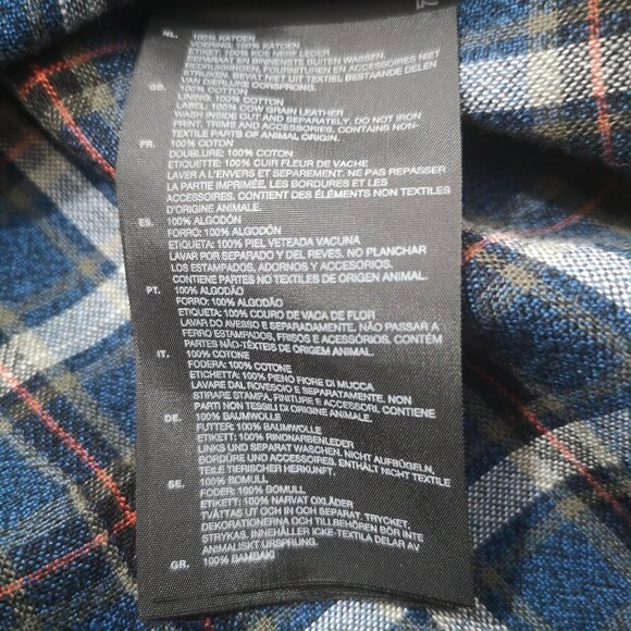 G-Star Raw Men's Size Medium Made in India Blue Plaid Button Front Shirt - Picture 10 of 13